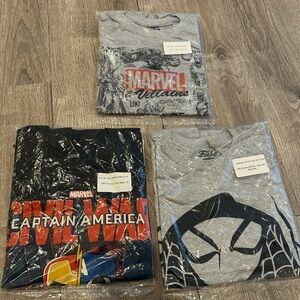 Marvel T-Shirt Set - Black and Gray